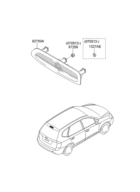 2006 Kia Rondo High Mounted Stop Lamp Diagram