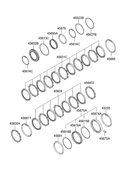 2007 Kia Rondo Transaxle Brake-Auto Diagram 1