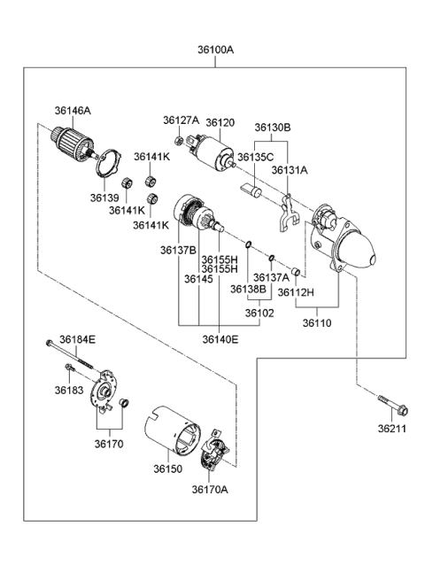 2009 Kia Rondo Starter Diagram 2