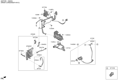 2023 Kia EV6 Air Condition System-Cooler Line Diagram 1