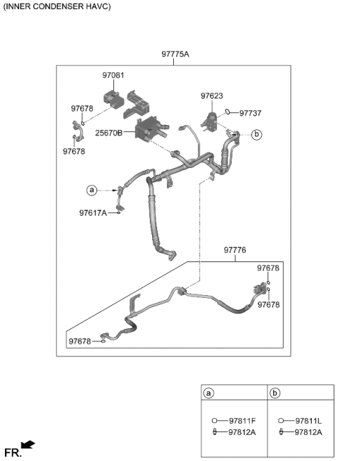 2022 Kia EV6 Air Condition System-Cooler Line Diagram 5