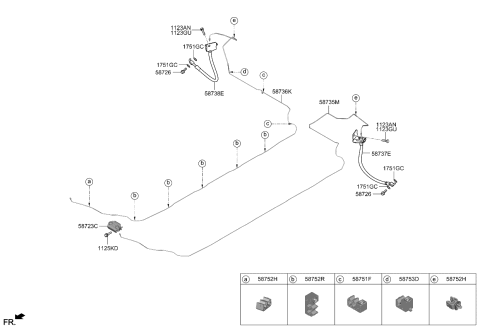 2024 Kia EV6 Brake Fluid Line Diagram 2