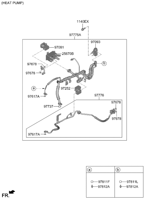 2022 Kia EV6 Air Condition System-Cooler Line Diagram 4