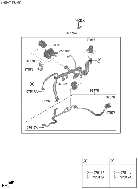 2024 Kia EV6 TUBE ASSY-SUCTION Diagram for 97776CV540