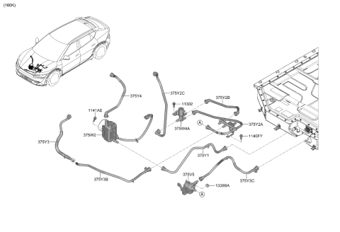 2023 Kia EV6 High Voltage Battery System Diagram 3