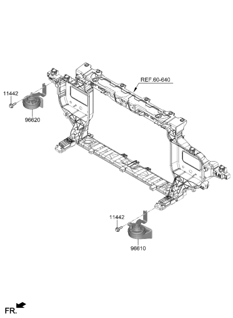 2024 Kia EV6 Horn Diagram