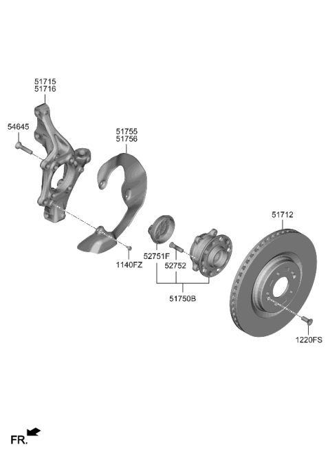 2023 Kia EV6 Front Axle Diagram 1