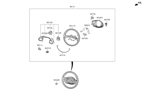 2022 Kia EV6 Steering Wheel Diagram