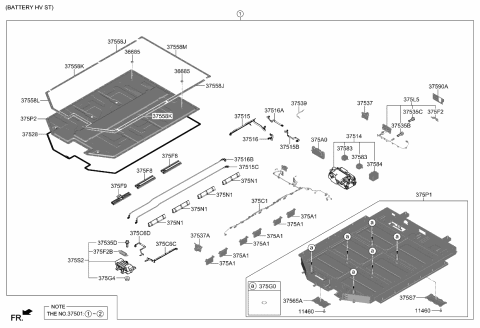 2022 Kia EV6 High Voltage Battery System Diagram 6