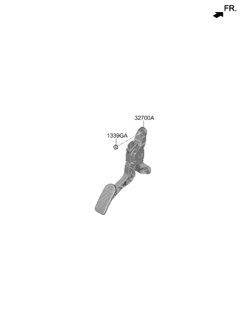 2022 Kia EV6 PEDAL ASSY-ACCELERAT Diagram for 32700KL110