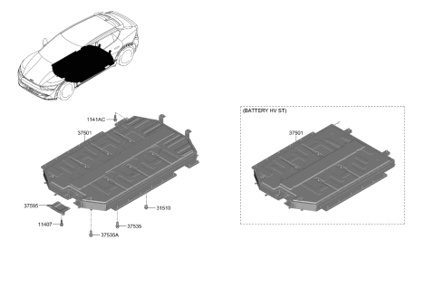 2024 Kia EV6 High Voltage Battery System Diagram 5