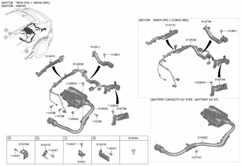 2022 Kia EV6 WIRING ASSY-CONTROL Diagram for 91410CV010