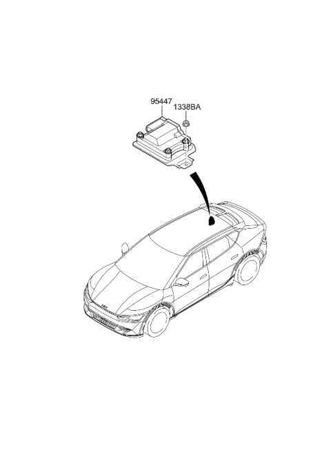 2022 Kia EV6 Transmission Control Unit Diagram