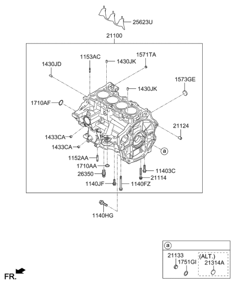 2012 Kia Soul Cylinder Block Diagram 1