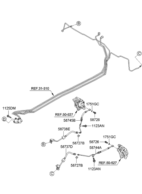 2012 Kia Soul Brake Fluid Line Diagram 2