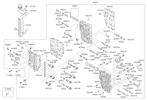 2012 Kia Soul Transmission Valve Body Diagram 2