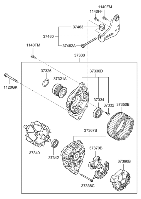 2012 Kia Soul Alternator Diagram 1