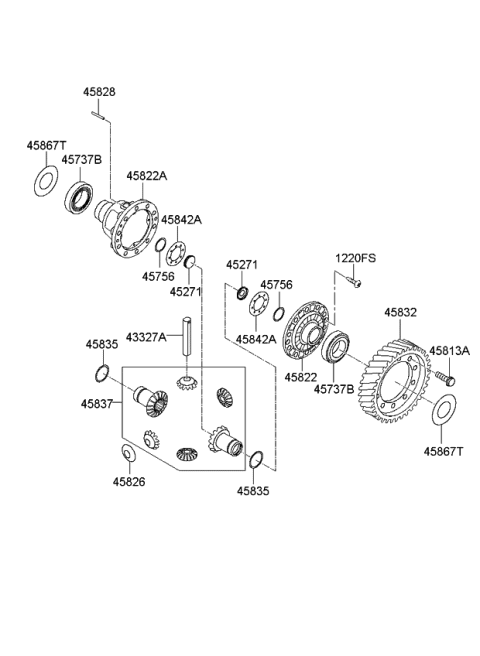 2012 Kia Soul Transaxle Gear-Auto Diagram 3