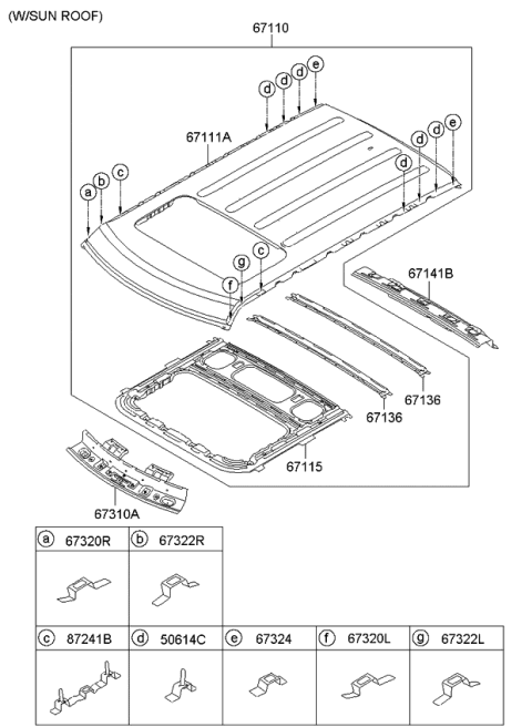 2012 Kia Soul Roof Panel Diagram 2