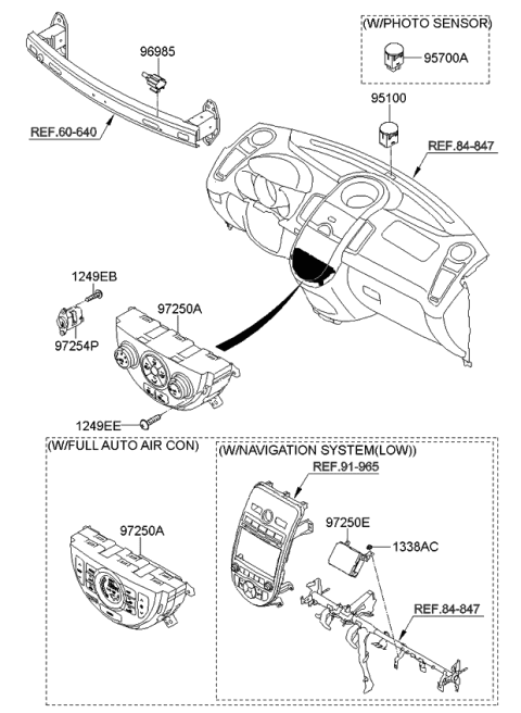 2012 Kia Soul Heater System-Heater Control Diagram