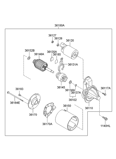 2013 Kia Soul Starter Diagram 1