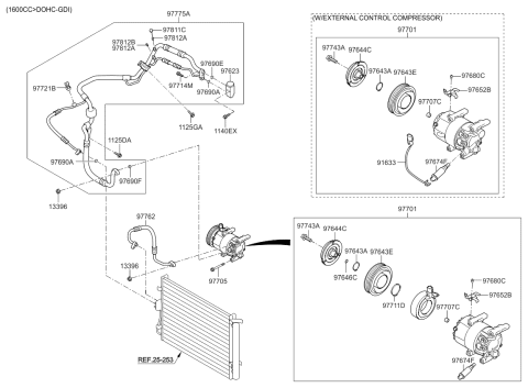 2012 Kia Soul Suction & Liquid Tube Assembly Diagram for 977752K700