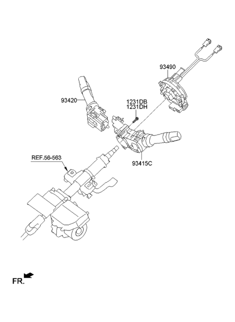 2012 Kia Soul Multifunction Switch Diagram