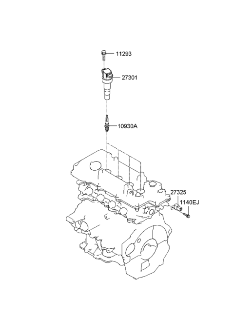 2012 Kia Soul Spark Plug & Cable Diagram 2