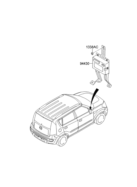 2012 Kia Soul Inverter Assembly Diagram for 9544926540