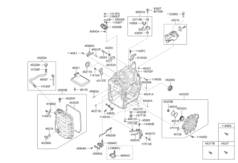 2013 Kia Soul Auto Transmission Case Diagram 2