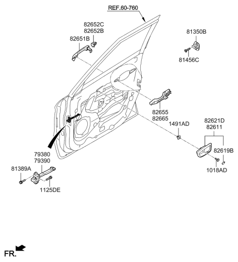 2013 Kia Soul Locking-Front Door Diagram