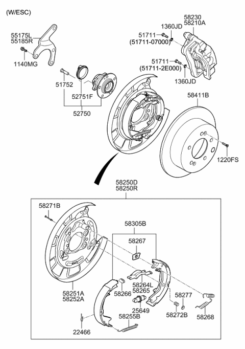 2012 Kia Soul Rear Axle Diagram 1