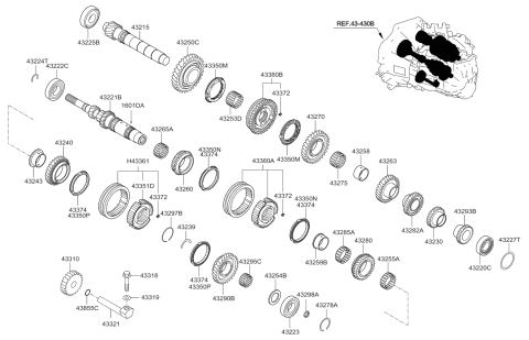 2013 Kia Soul Transaxle Gear-Manual Diagram 2