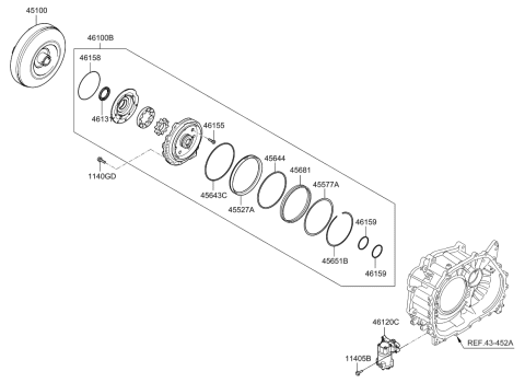 2012 Kia Soul Oil Pump & Torque Converter-Auto Diagram 1