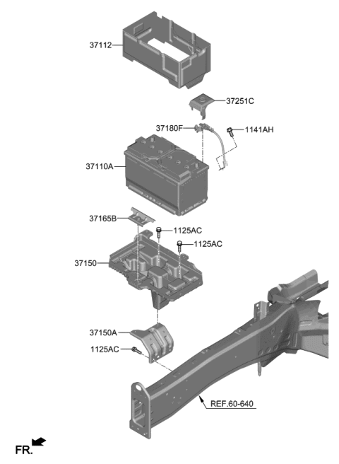 2022 Kia Telluride Battery & Cable Diagram