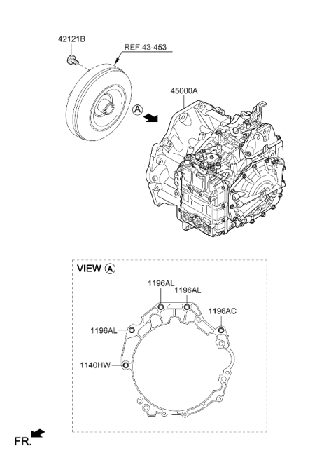 2021 Kia Telluride Transaxle Assy-Auto Diagram