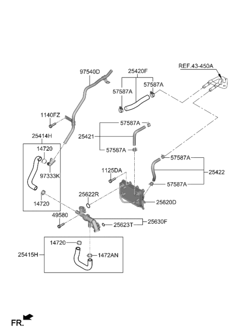 2021 Kia Telluride Oil Cooling Diagram