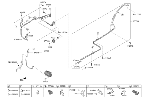 2022 Kia Telluride Air Condition System-Cooler Line Diagram 1
