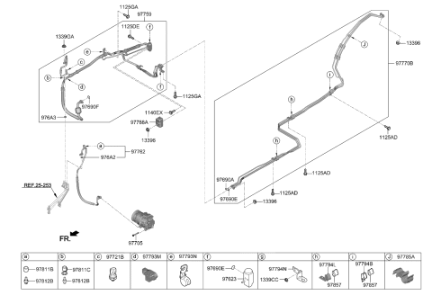 2022 Kia Telluride Pad U Diagram for 97762S9000