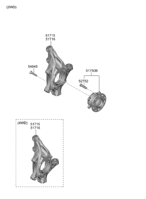 2021 Kia Telluride Front Axle Diagram