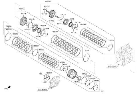 2020 Kia Telluride Transaxle Clutch-Auto Diagram