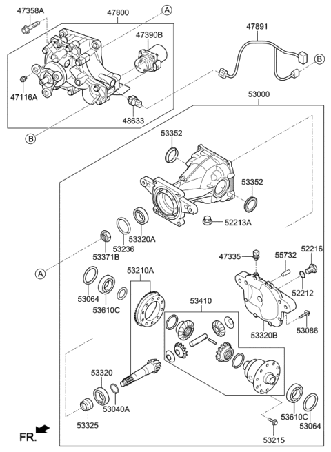 2020 Kia Telluride Gear Set-Drive Diagram for 530304G500