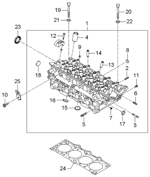 2006 Kia Sportage Stud Diagram for 1151308503