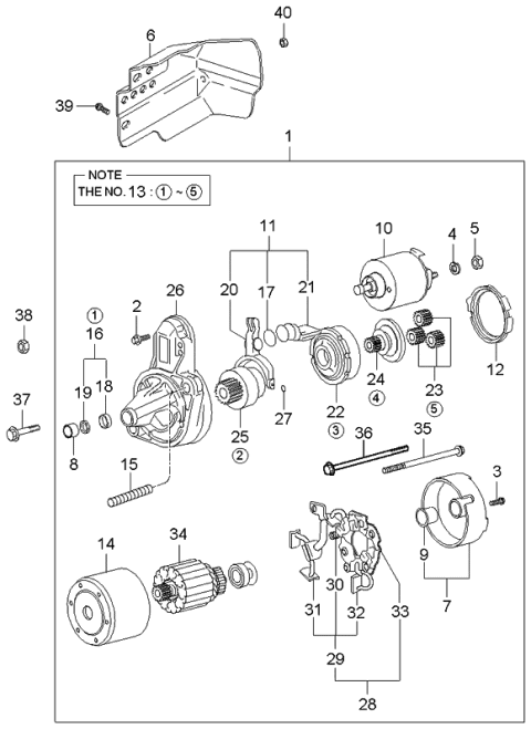 2006 Kia Sportage Starter Diagram 2