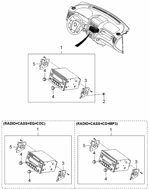 2005 Kia Sportage Audio Diagram