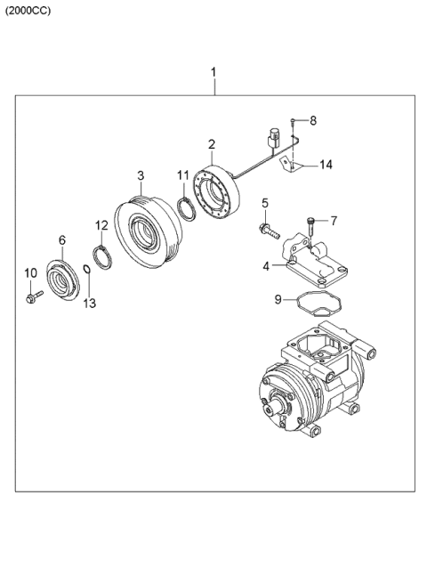 2006 Kia Sportage Bolt-Manifold Mounting Diagram for 9764734550