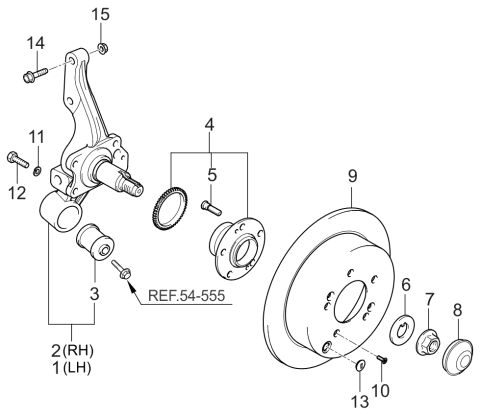 2005 Kia Sportage Rear Axle Diagram 1