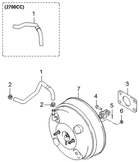 2006 Kia Sportage Brake Booster Diagram