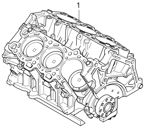 2005 Kia Sportage Short Engine Assy Diagram 2