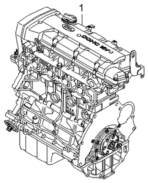 2006 Kia Sportage Sub Engine Assy Diagram 1